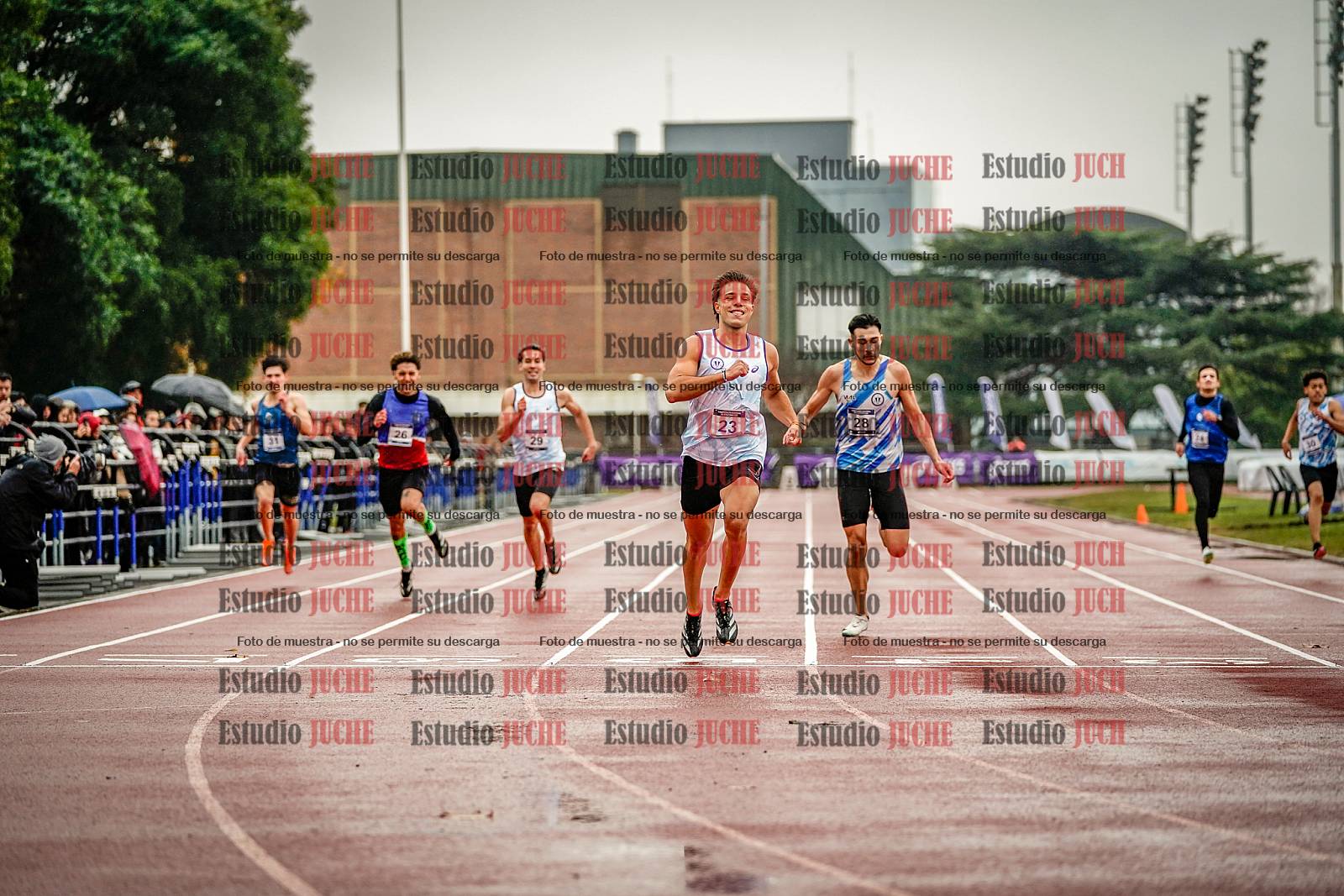 Fotos de los 400 m de varones - FINAL