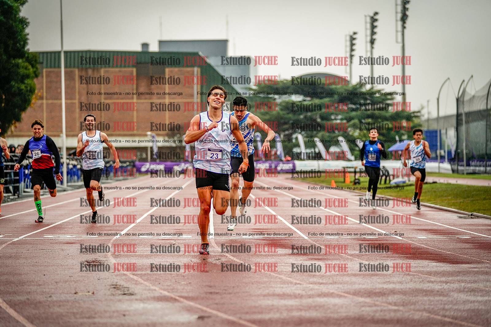 Fotos de los 400 m de varones - FINAL