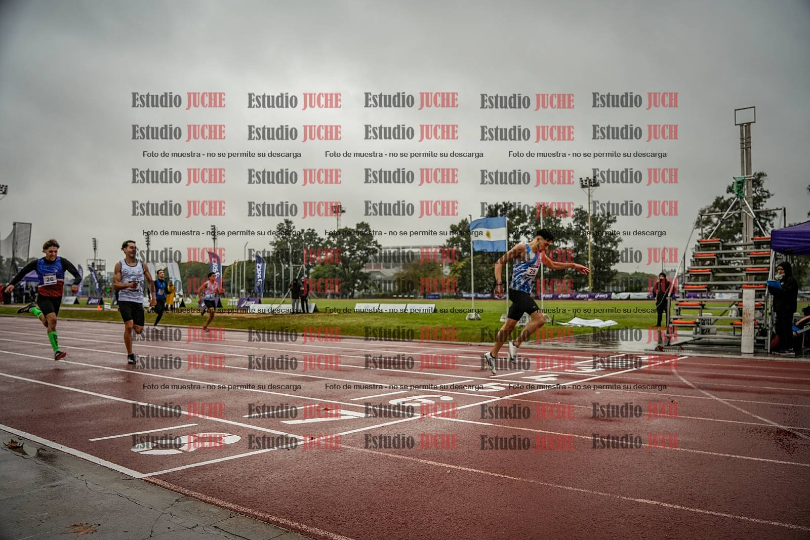 Fotos de los 400 m de varones - FINAL