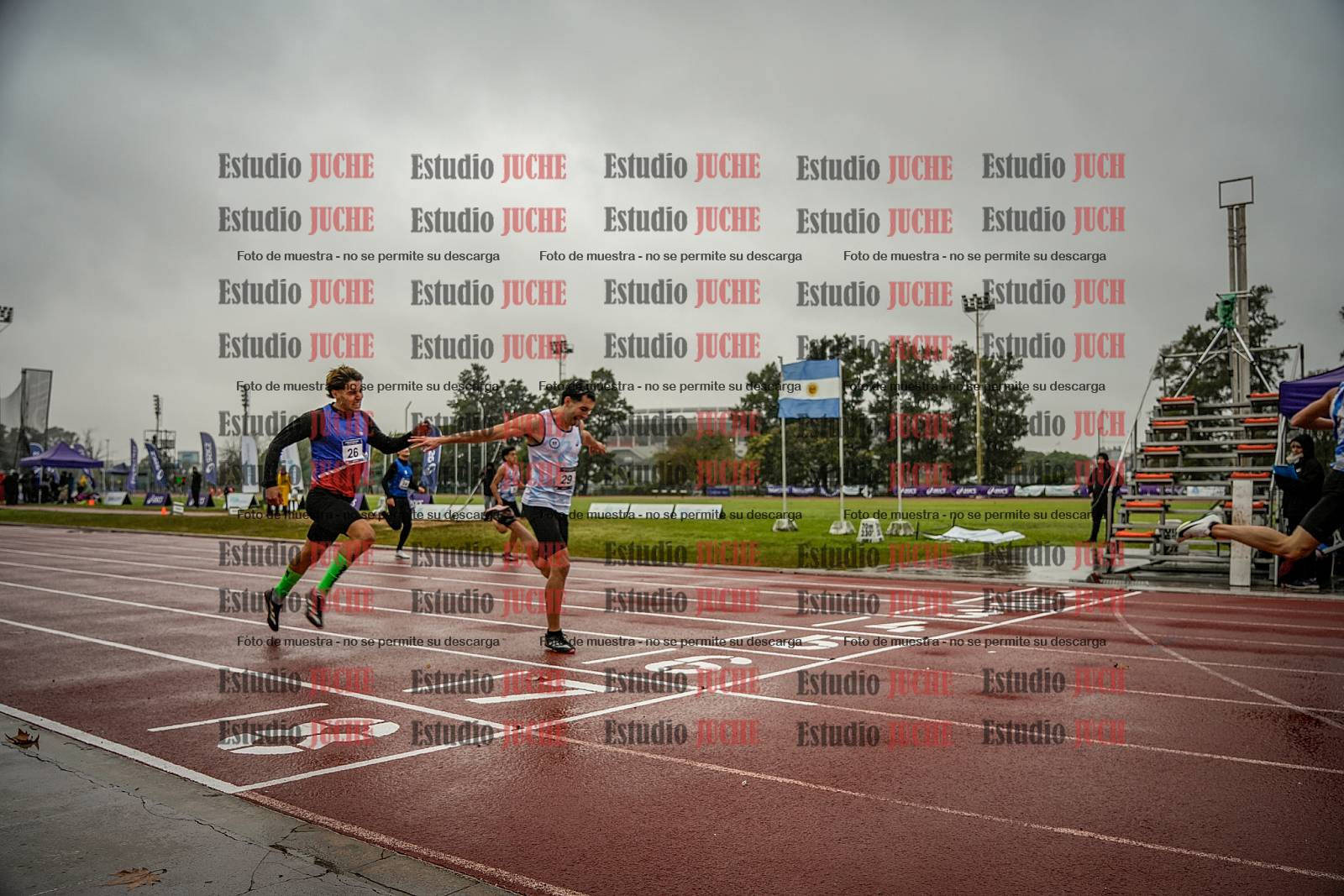Fotos de los 400 m de varones - FINAL