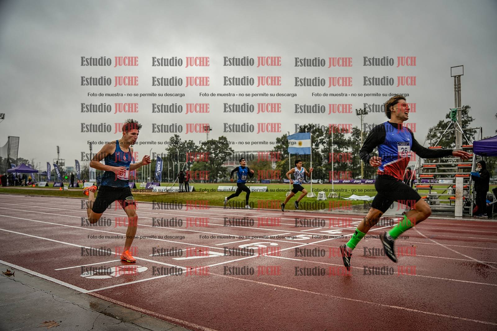 Fotos de los 400 m de varones - FINAL