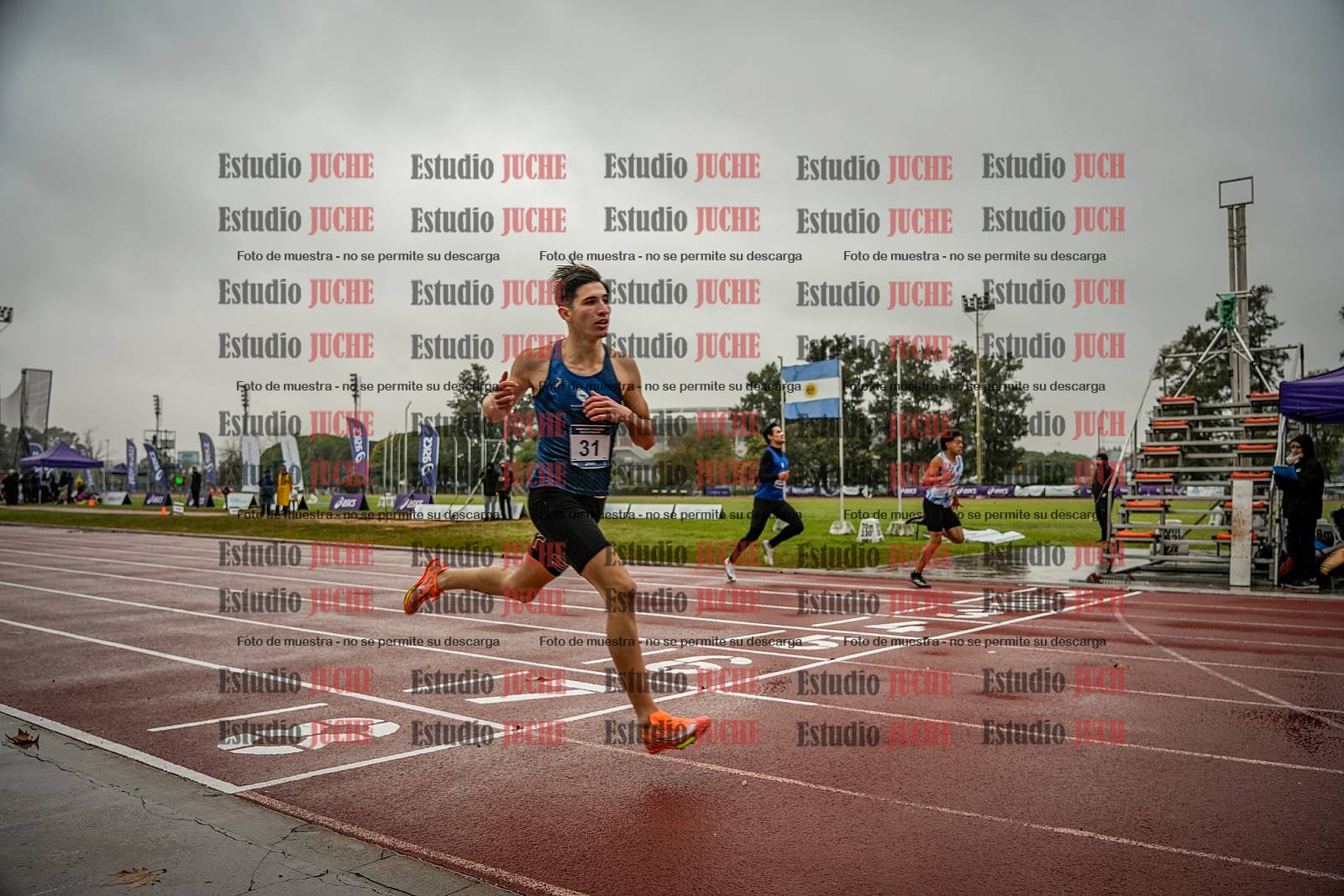 Fotos de los 400 m de varones - FINAL