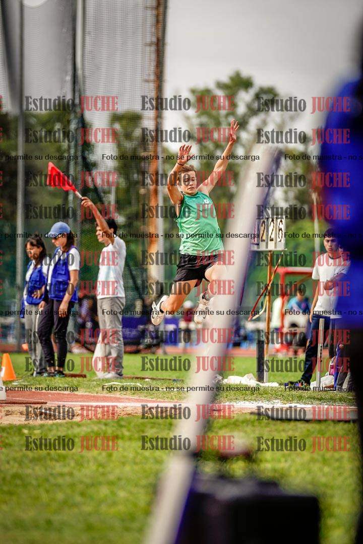 Fotos del salto triple de mujeres y varones