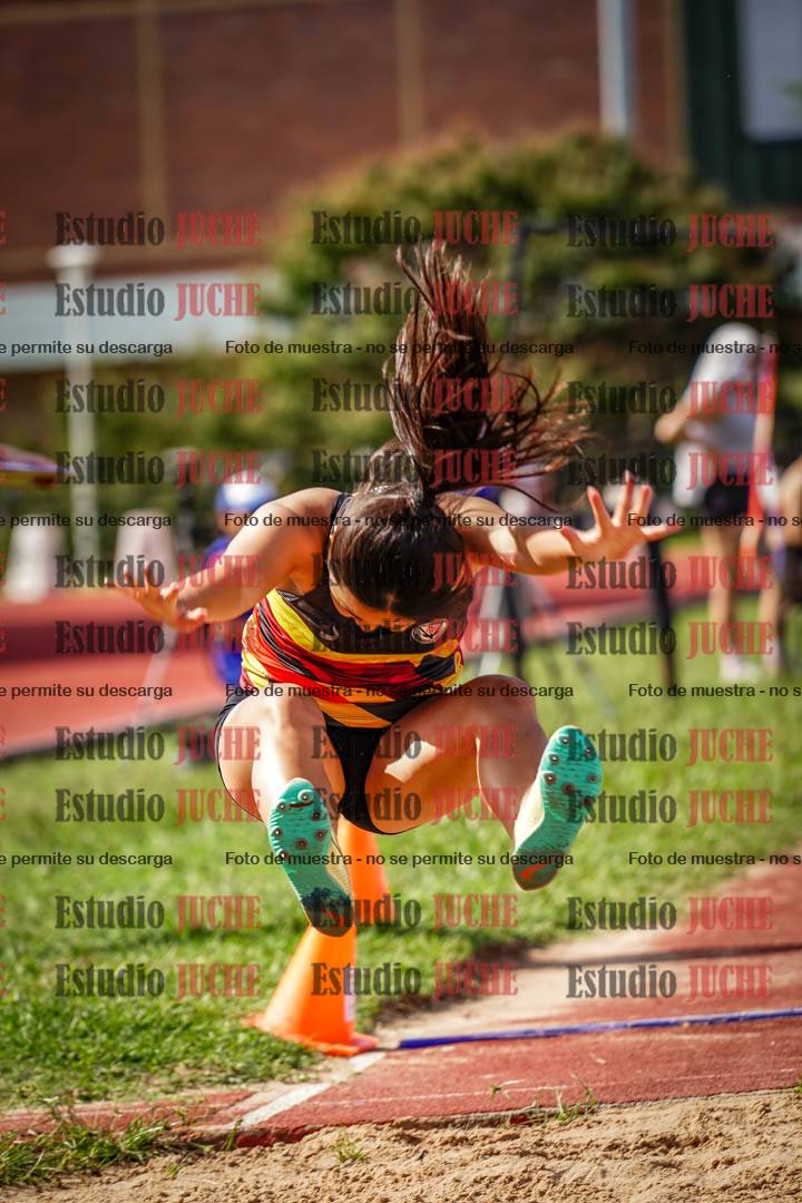Fotos del salto en largo de mujeres