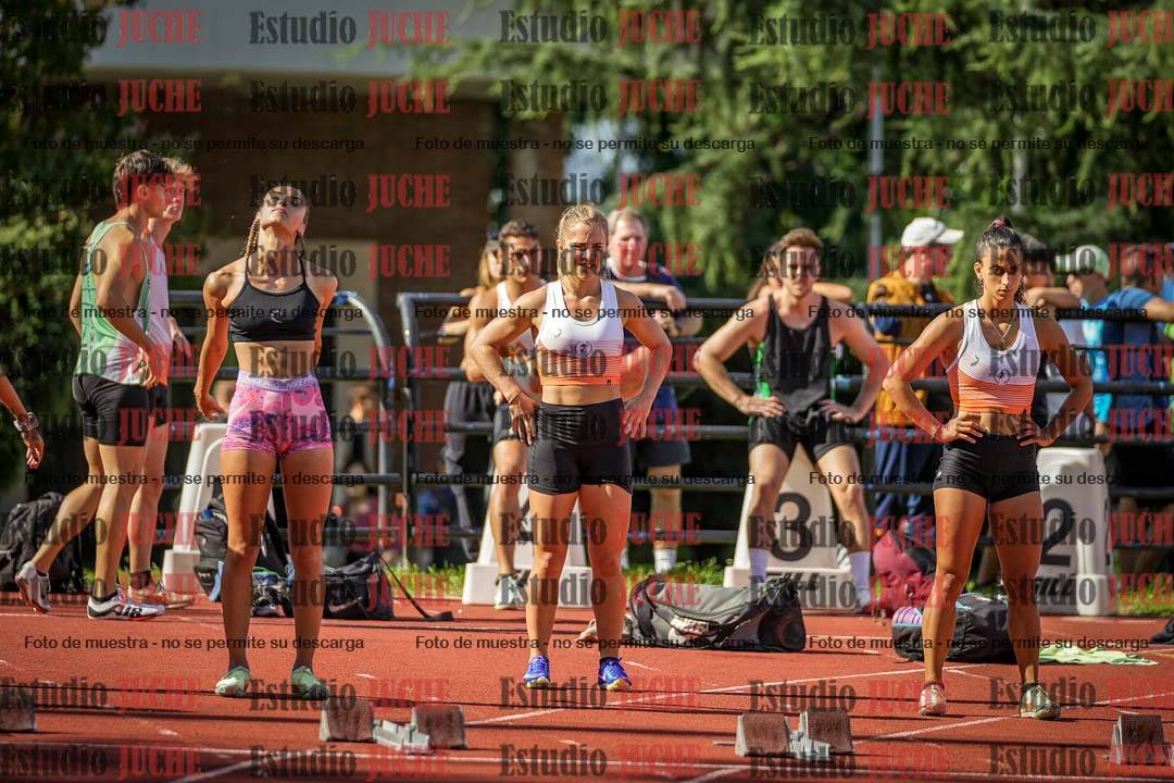 Fotos de los 100 m llanos de mujeres - FINAL