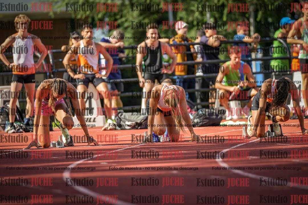 Fotos de los 100 m llanos de mujeres - FINAL