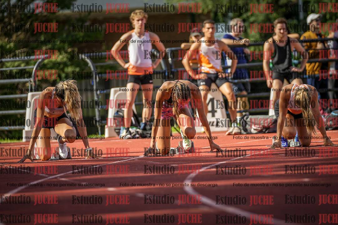 Fotos de los 100 m llanos de mujeres - FINAL
