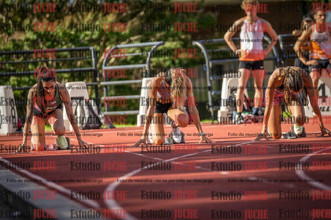 Fotos de los 100 m llanos de mujeres - FINAL