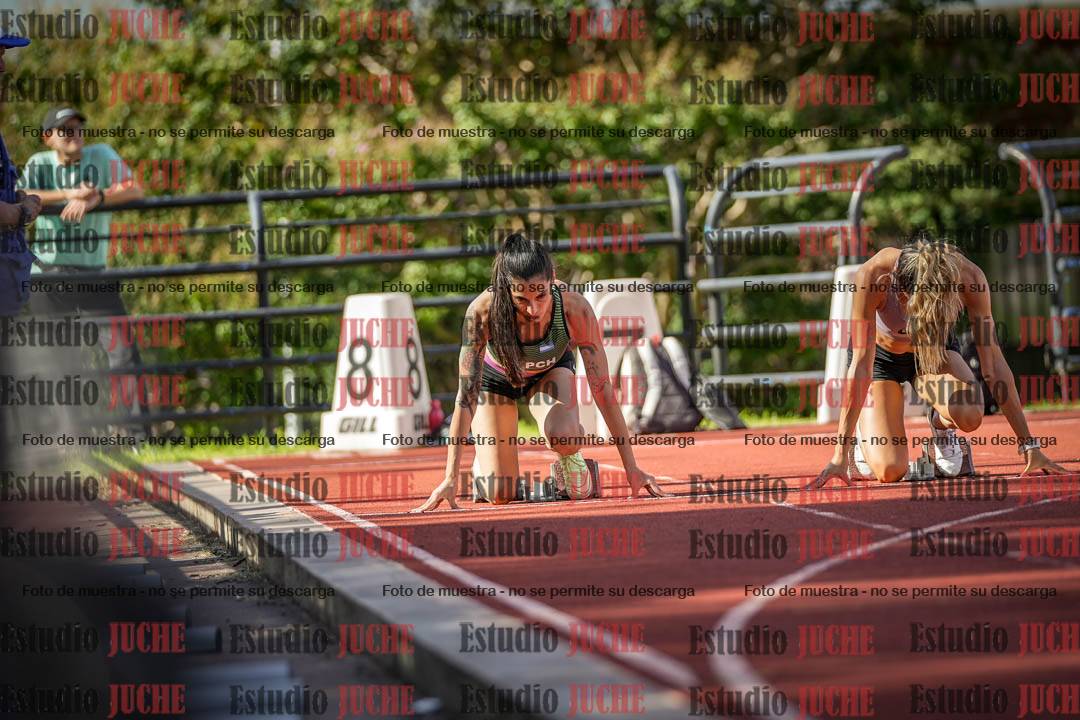 Fotos de los 100 m llanos de mujeres - FINAL