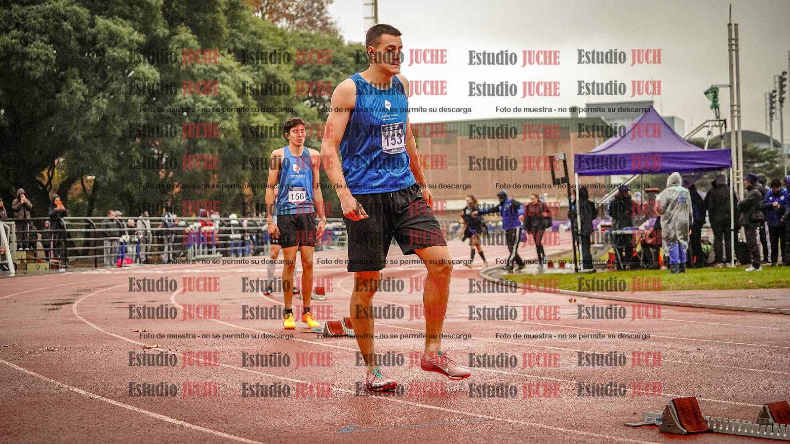 Fotos de los 400 m llanos de varones - decatlón 5
