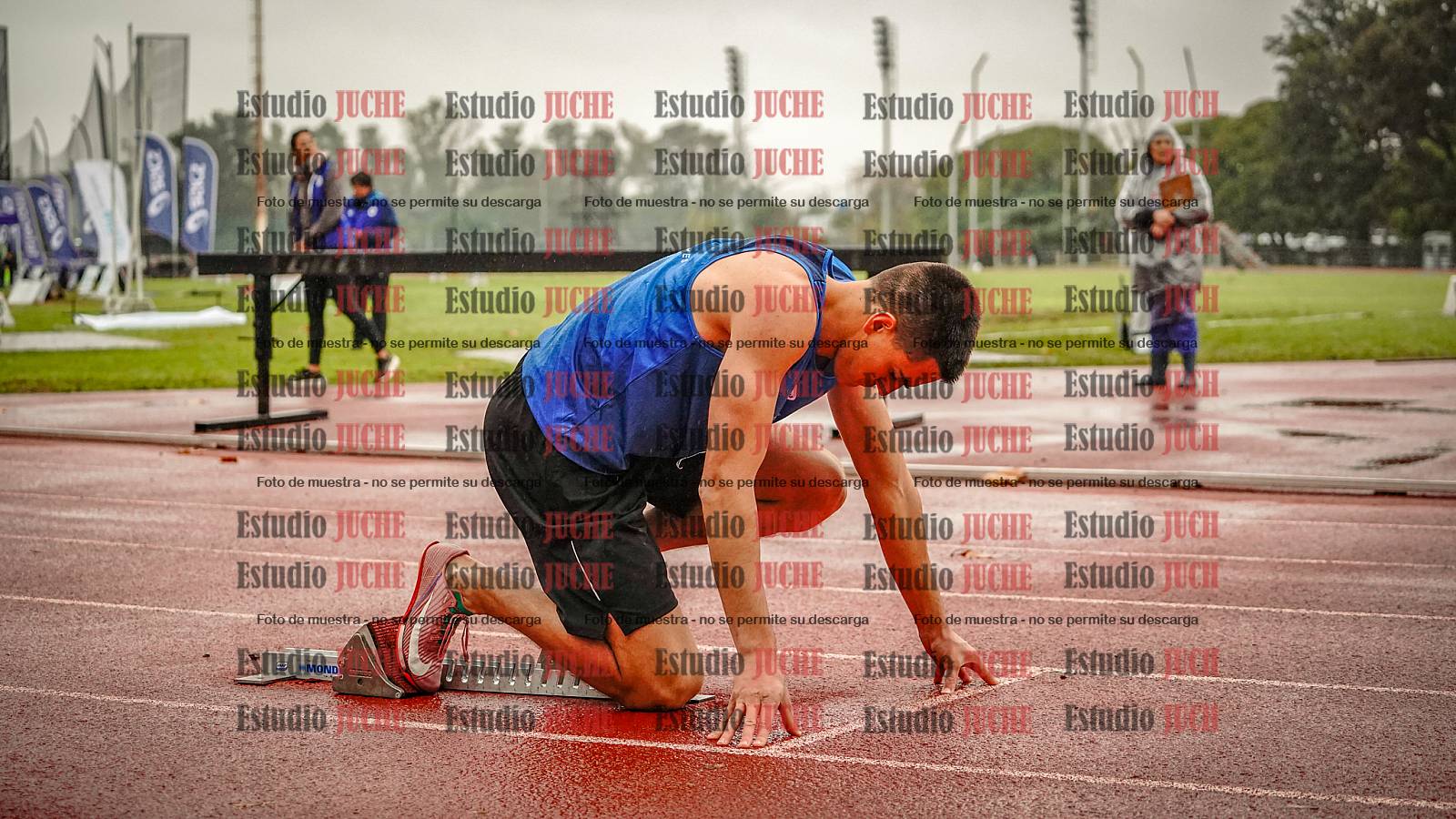 Fotos de los 400 m llanos de varones - decatlón 5