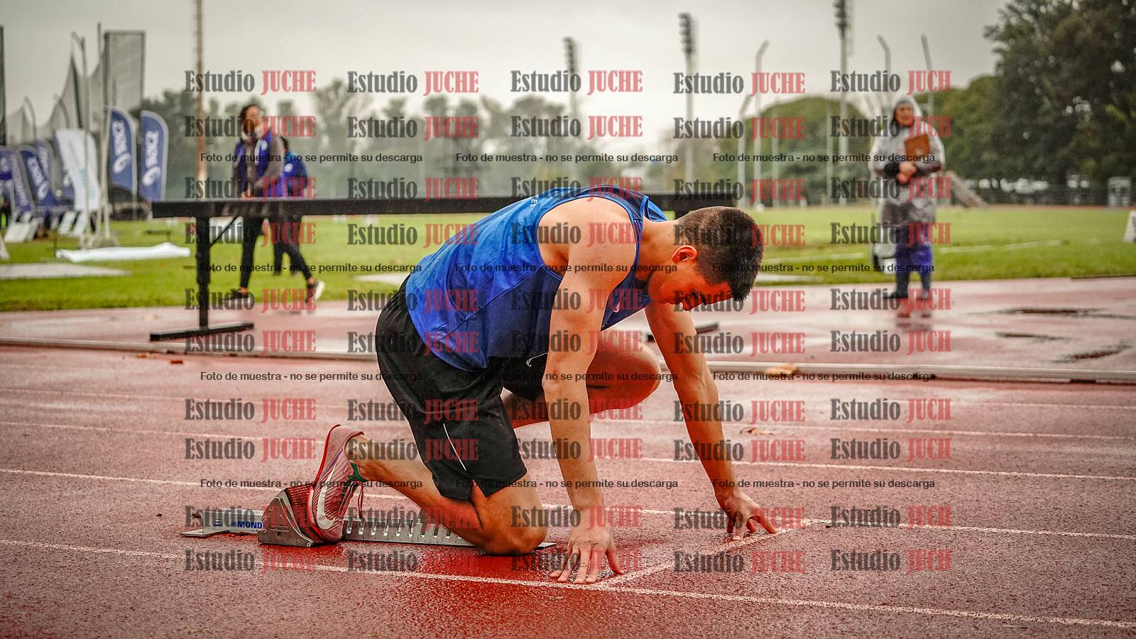 Fotos de los 400 m llanos de varones - decatlón 5
