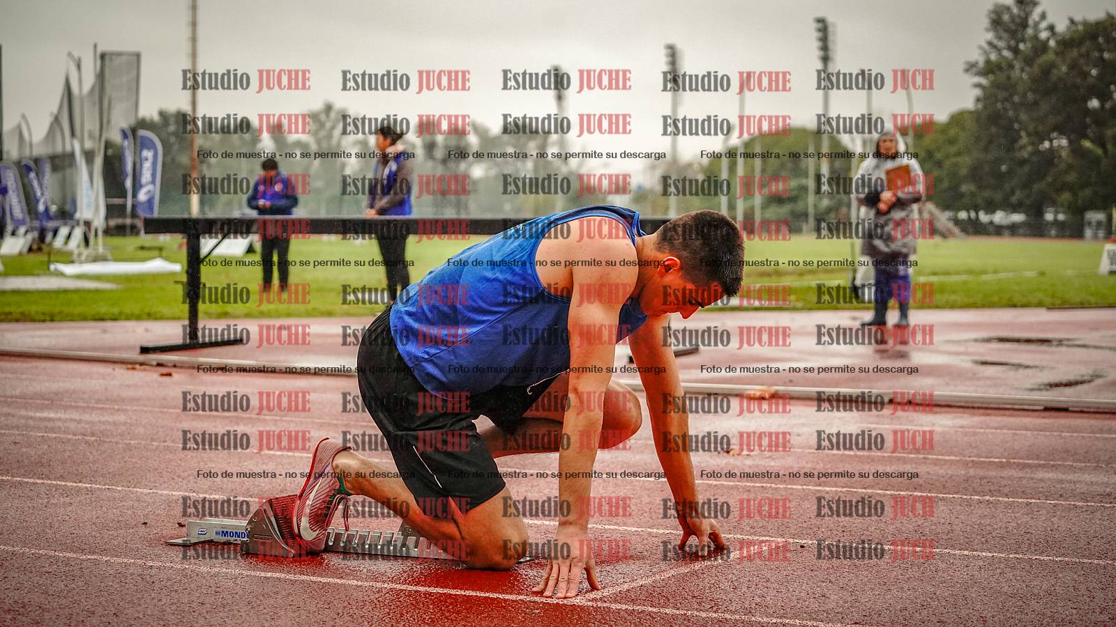 Fotos de los 400 m llanos de varones - decatlón 5