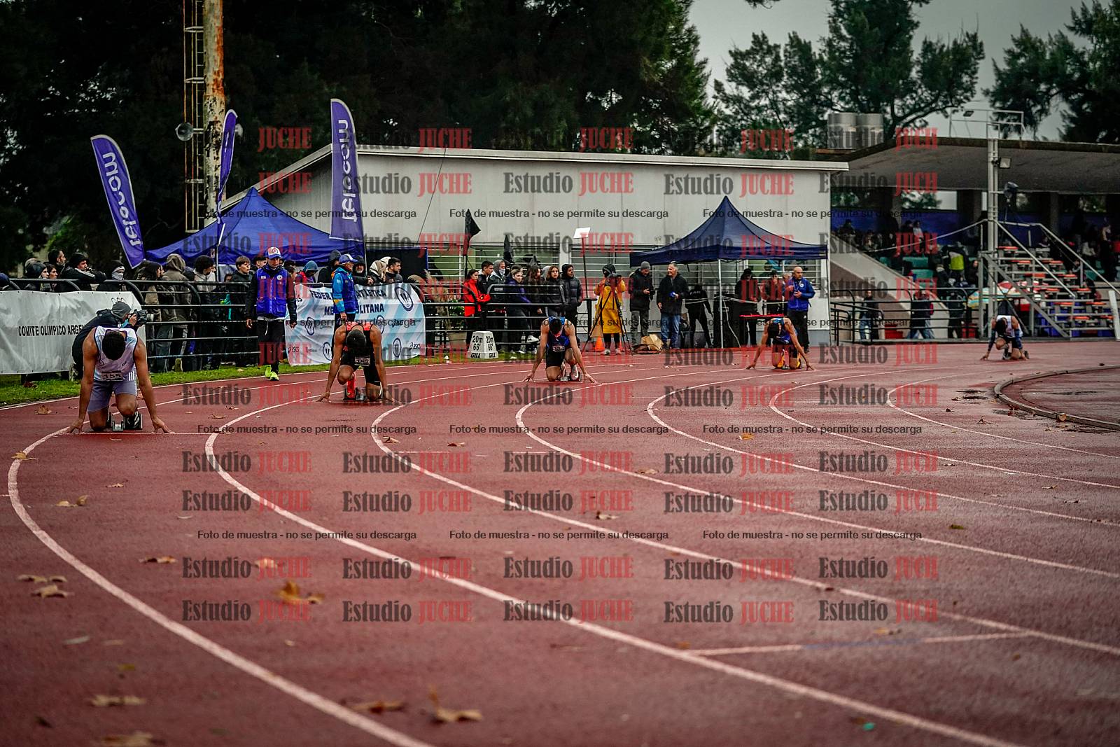 Fotos de los 400 m llanos de varones - decatlón 5