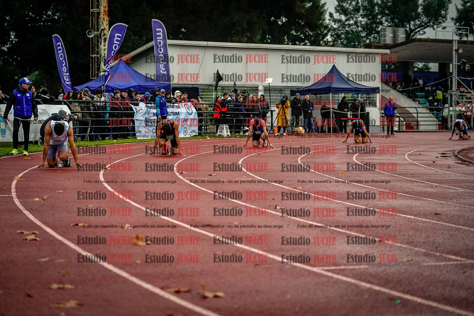 Fotos de los 400 m llanos de varones - decatlón 5