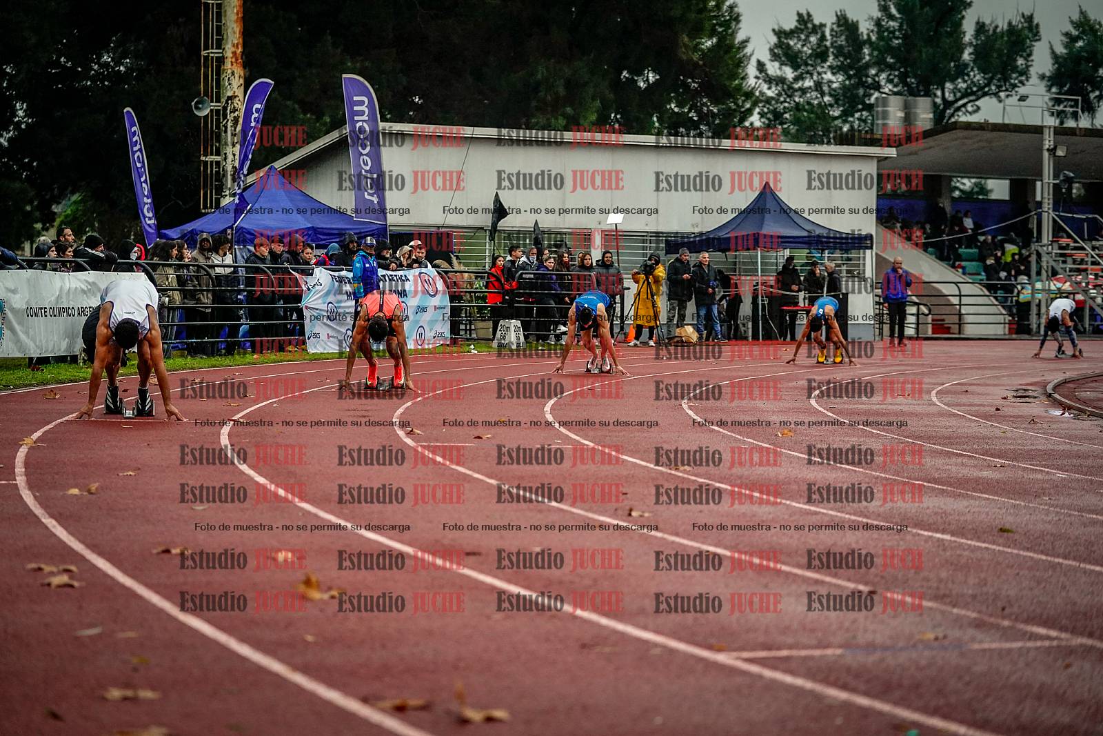 Fotos de los 400 m llanos de varones - decatlón 5