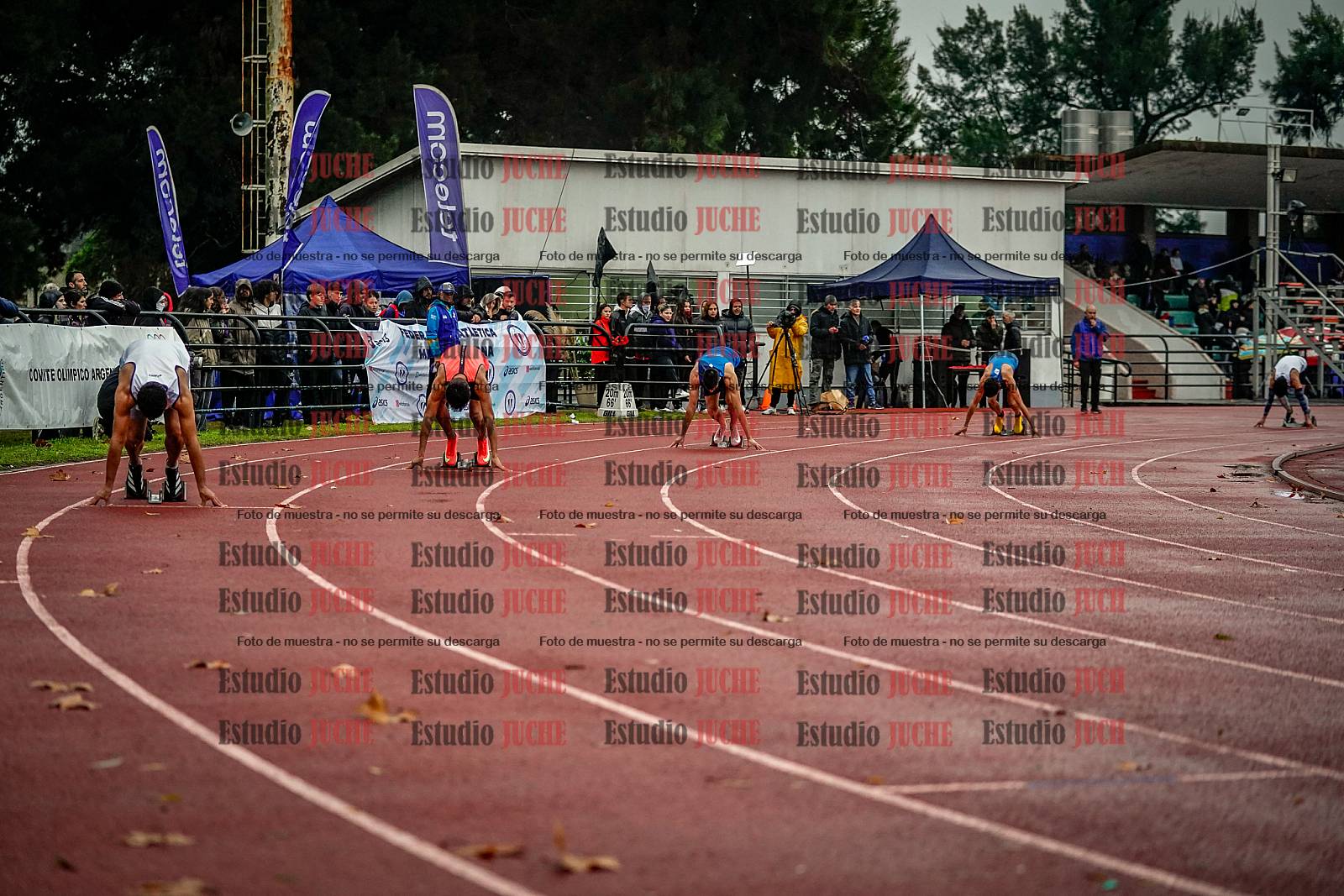 Fotos de los 400 m llanos de varones - decatlón 5