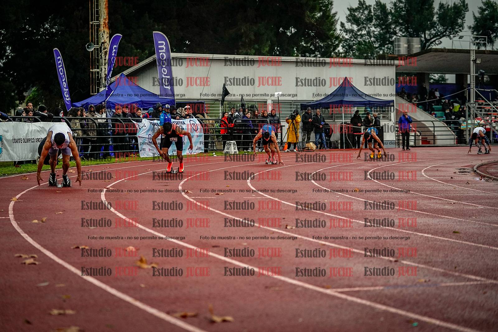 Fotos de los 400 m llanos de varones - decatlón 5