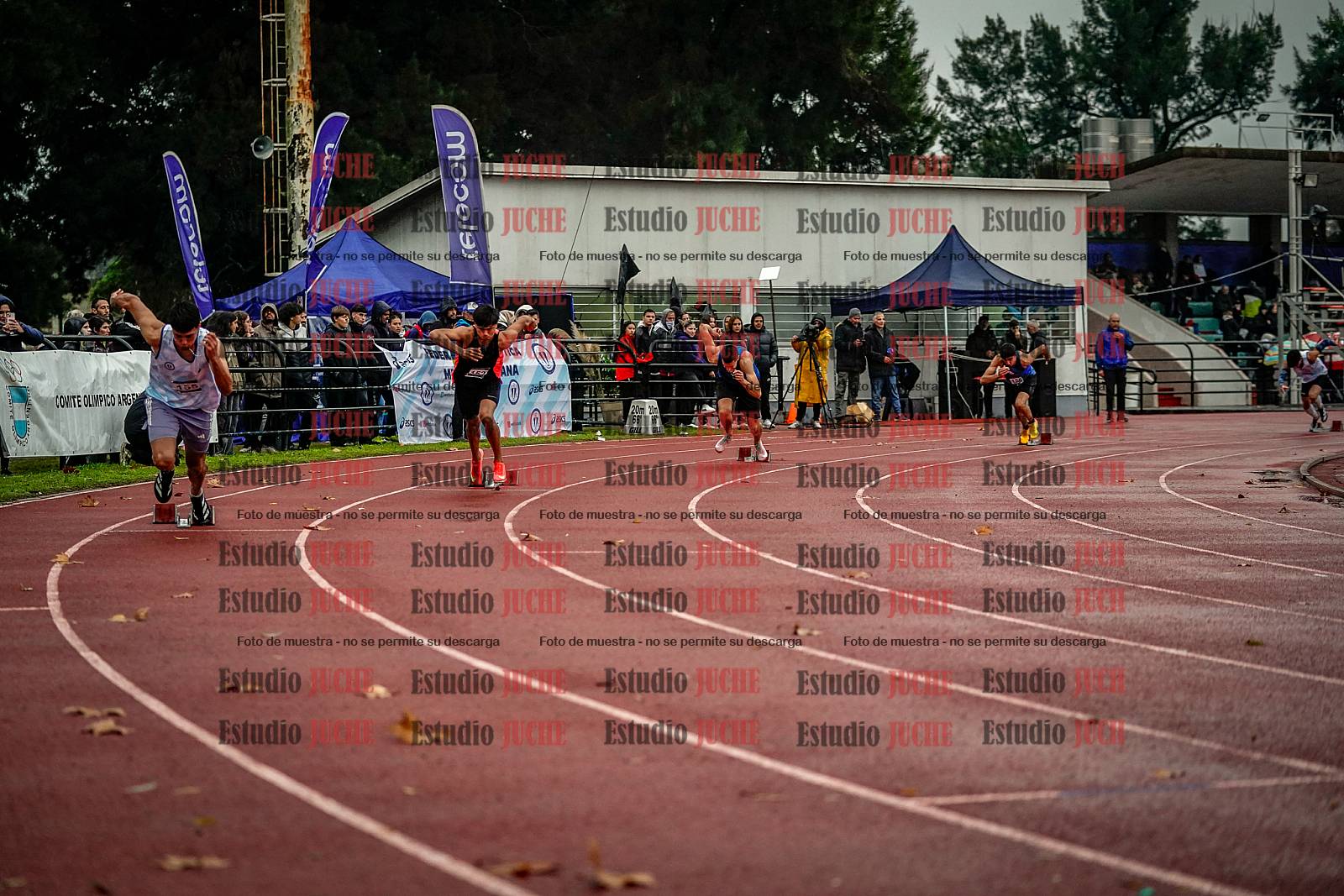Fotos de los 400 m llanos de varones - decatlón 5