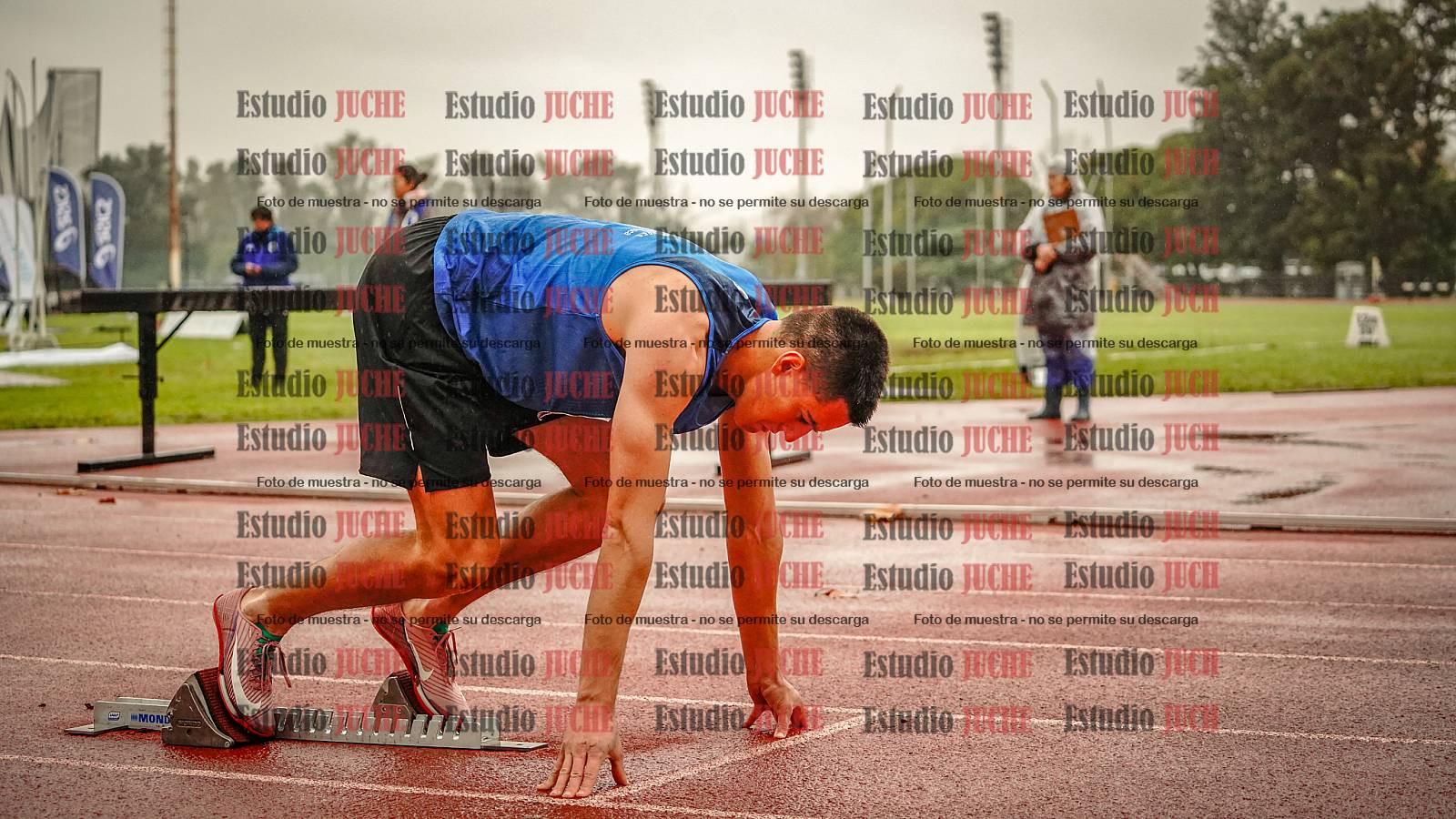 Fotos de los 400 m llanos de varones - decatlón 5