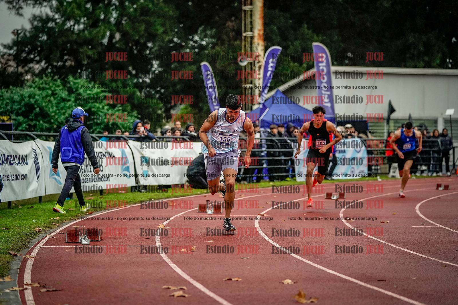 Fotos de los 400 m llanos de varones - decatlón 5