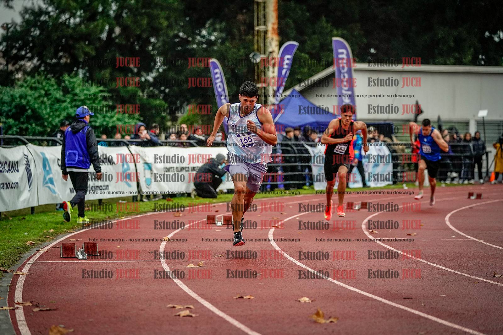 Fotos de los 400 m llanos de varones - decatlón 5