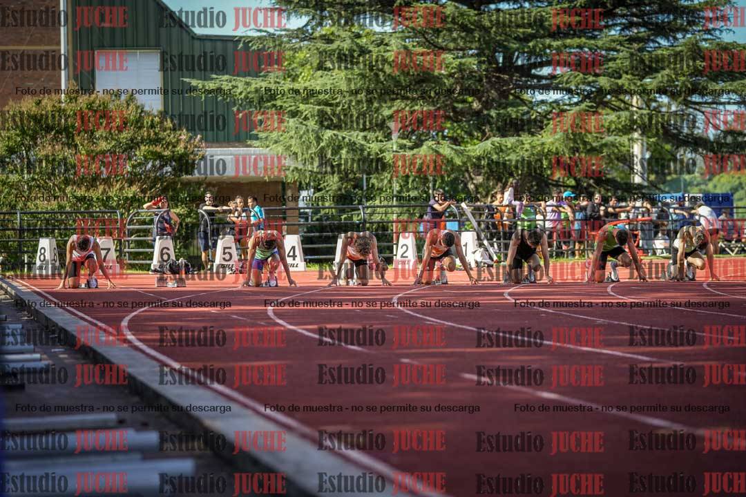 Fotos de los 100 m llanos de varones - FINAL
