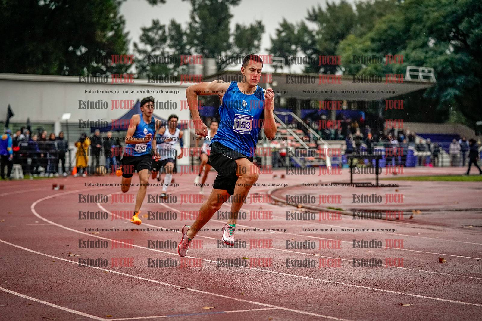Fotos de los 400 m llanos de varones - decatlón 5