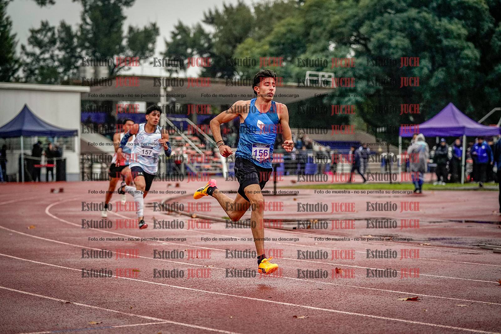 Fotos de los 400 m llanos de varones - decatlón 5