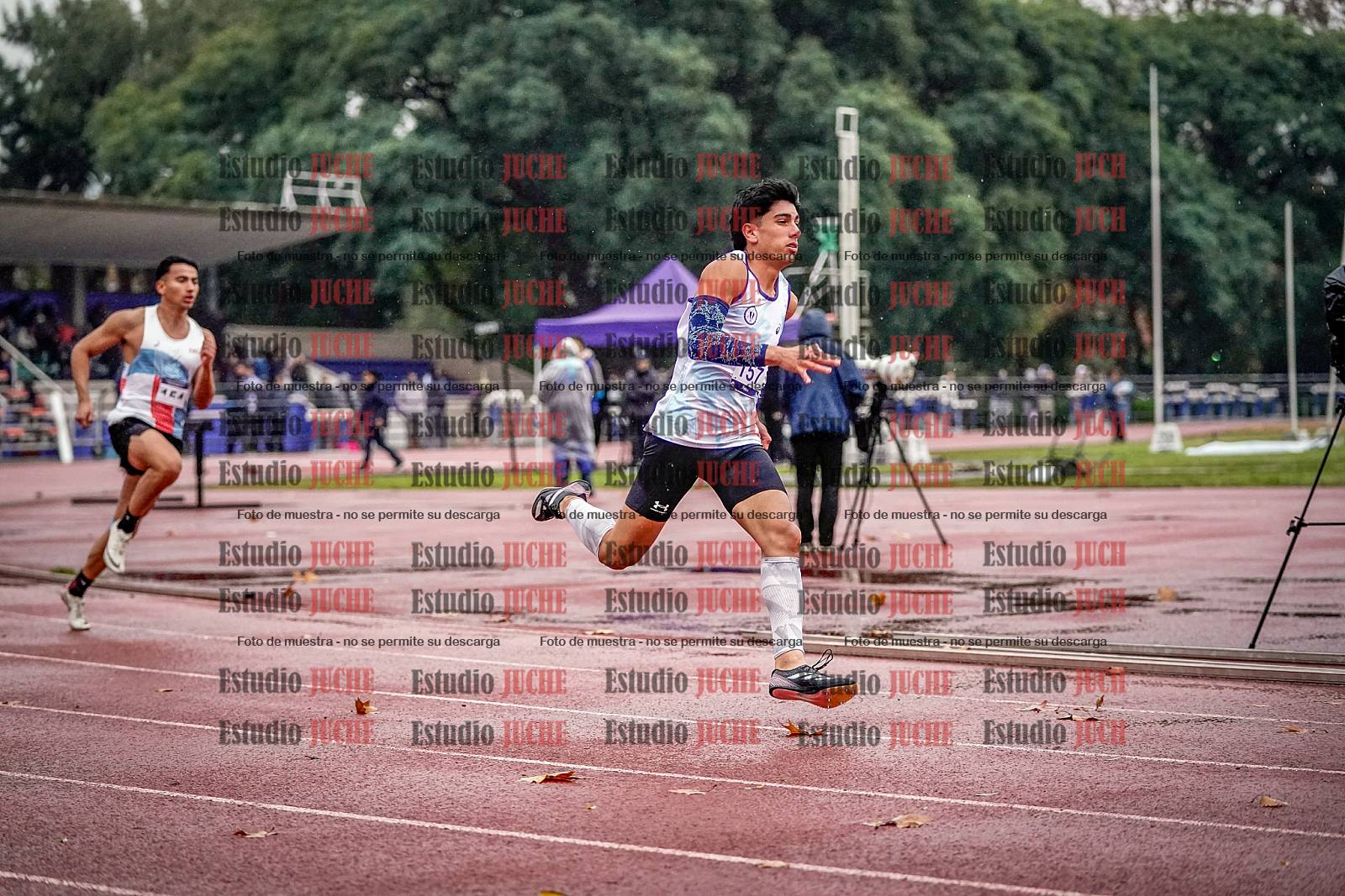 Fotos de los 400 m llanos de varones - decatlón 5