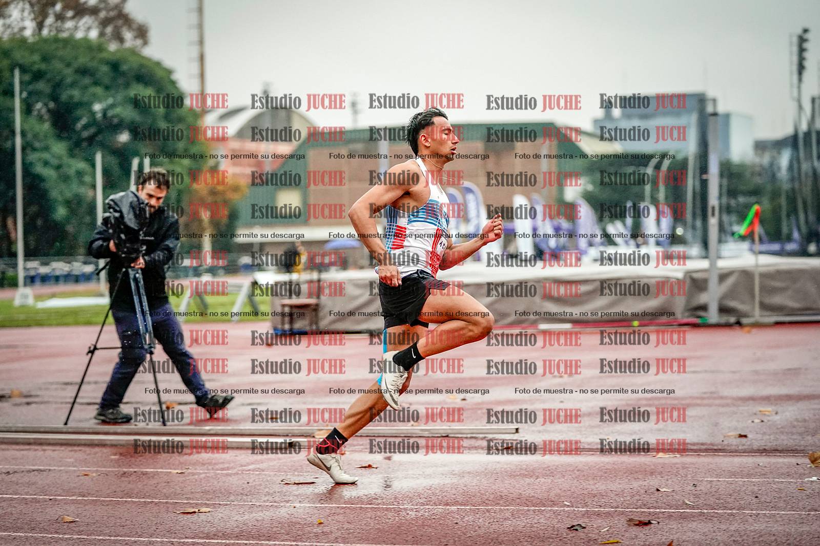 Fotos de los 400 m llanos de varones - decatlón 5