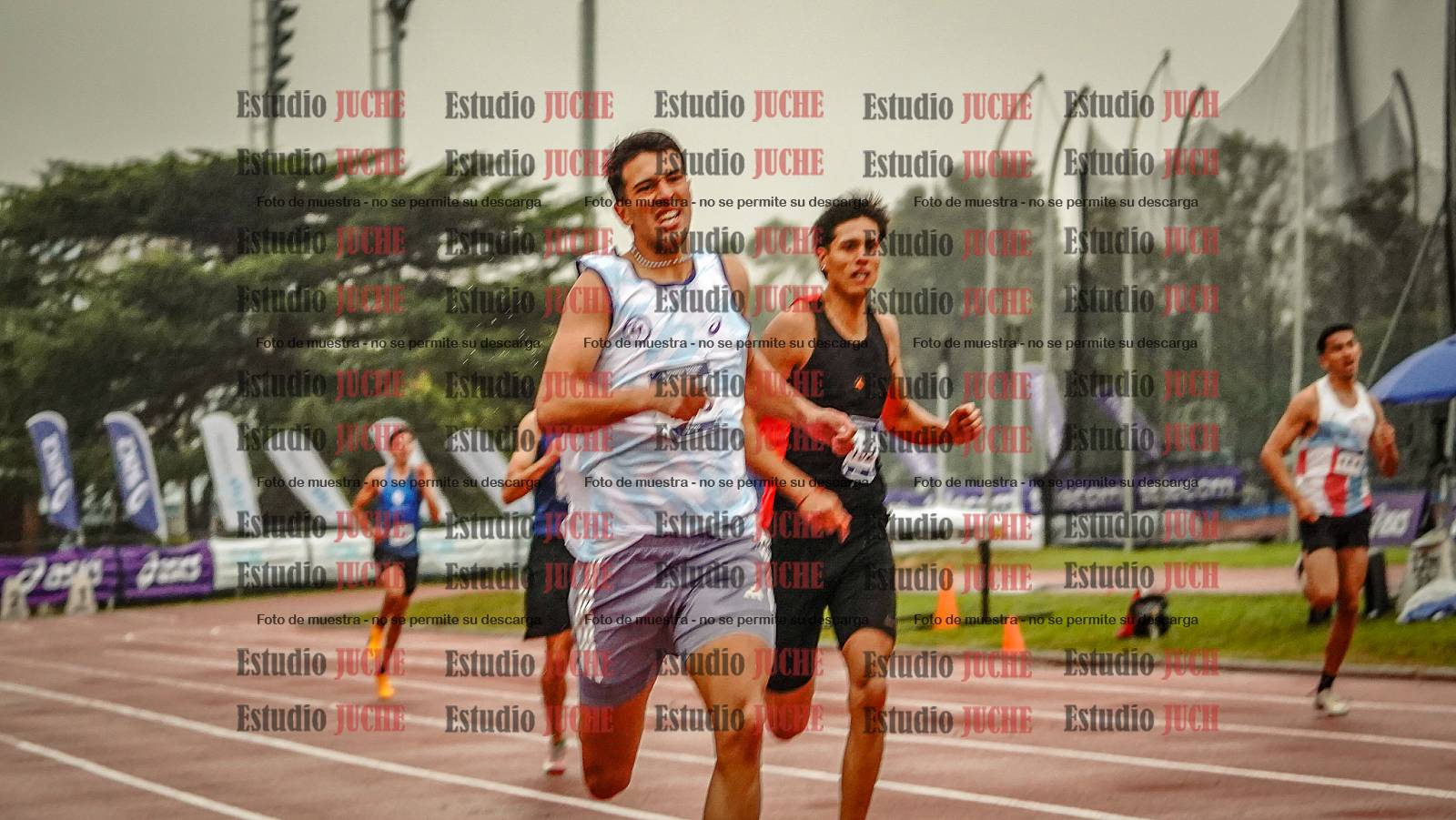 Fotos de los 400 m llanos de varones - decatlón 5