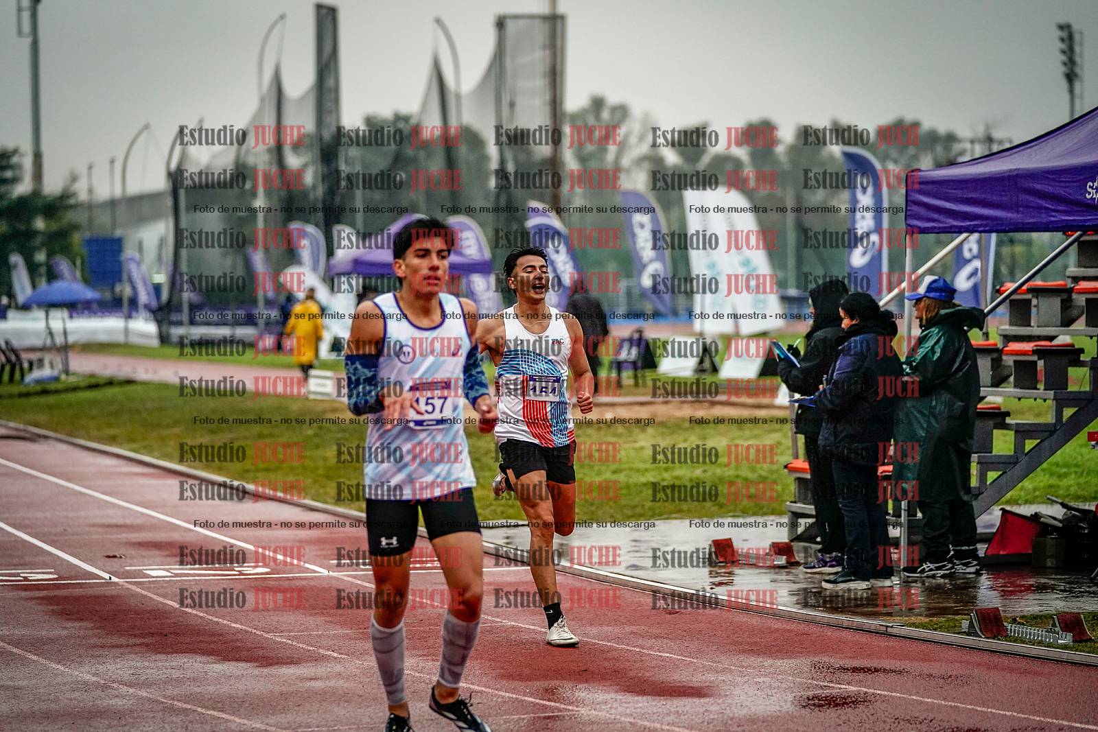 Fotos de los 400 m llanos de varones - decatlón 5