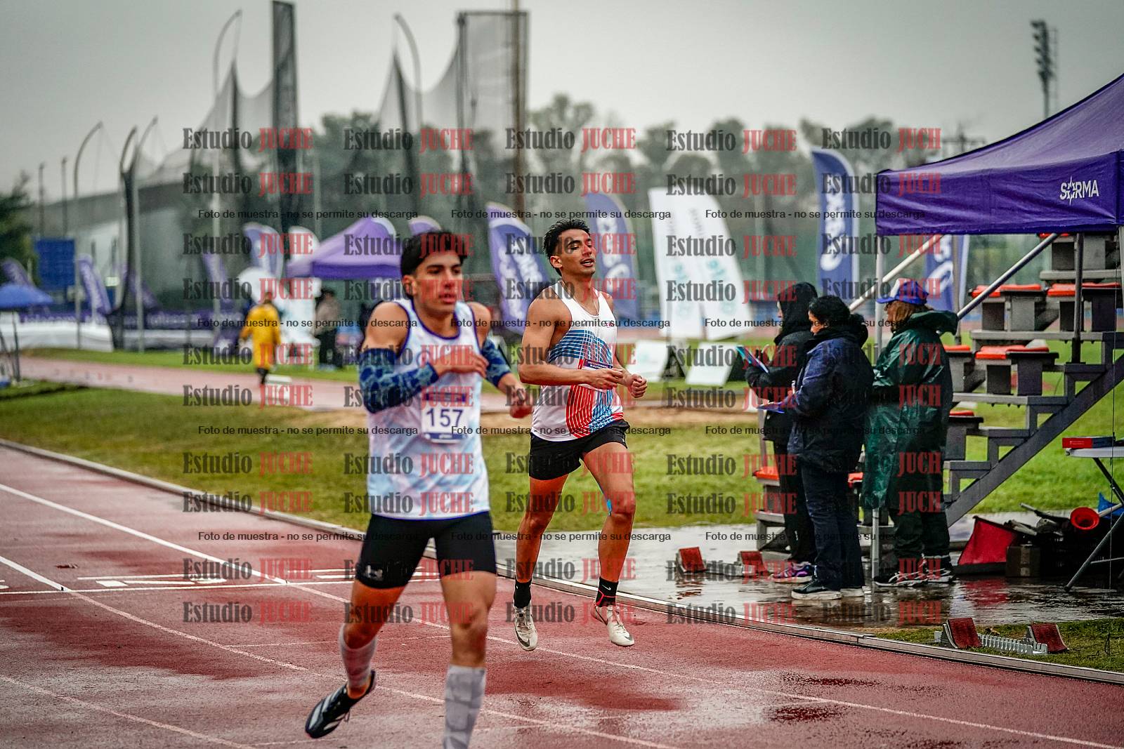Fotos de los 400 m llanos de varones - decatlón 5