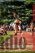 Fotos del salto en largo de mujeres