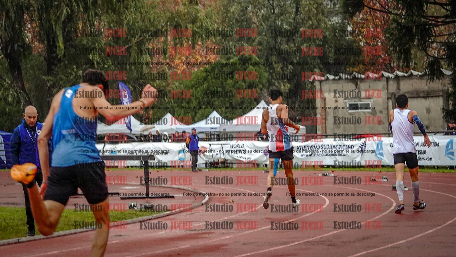 Fotos de los 400 m llanos de varones - decatlón 5