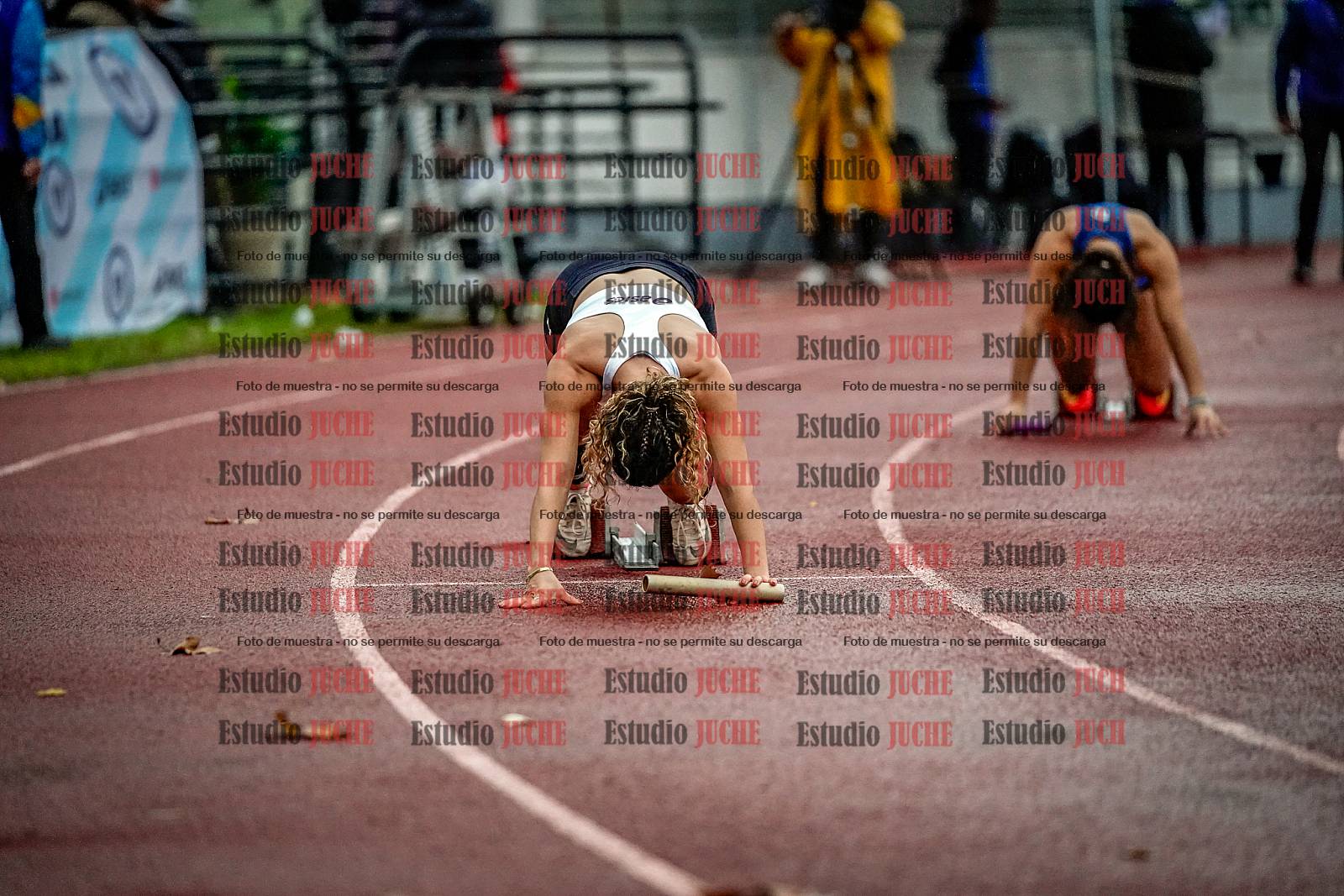 Fotos de las postas 4x100 m de mujeres