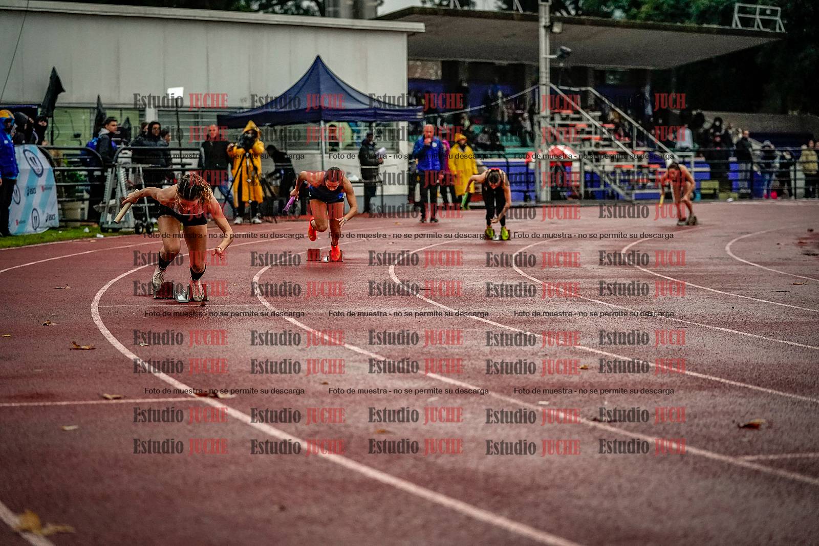Fotos de las postas 4x100 m de mujeres