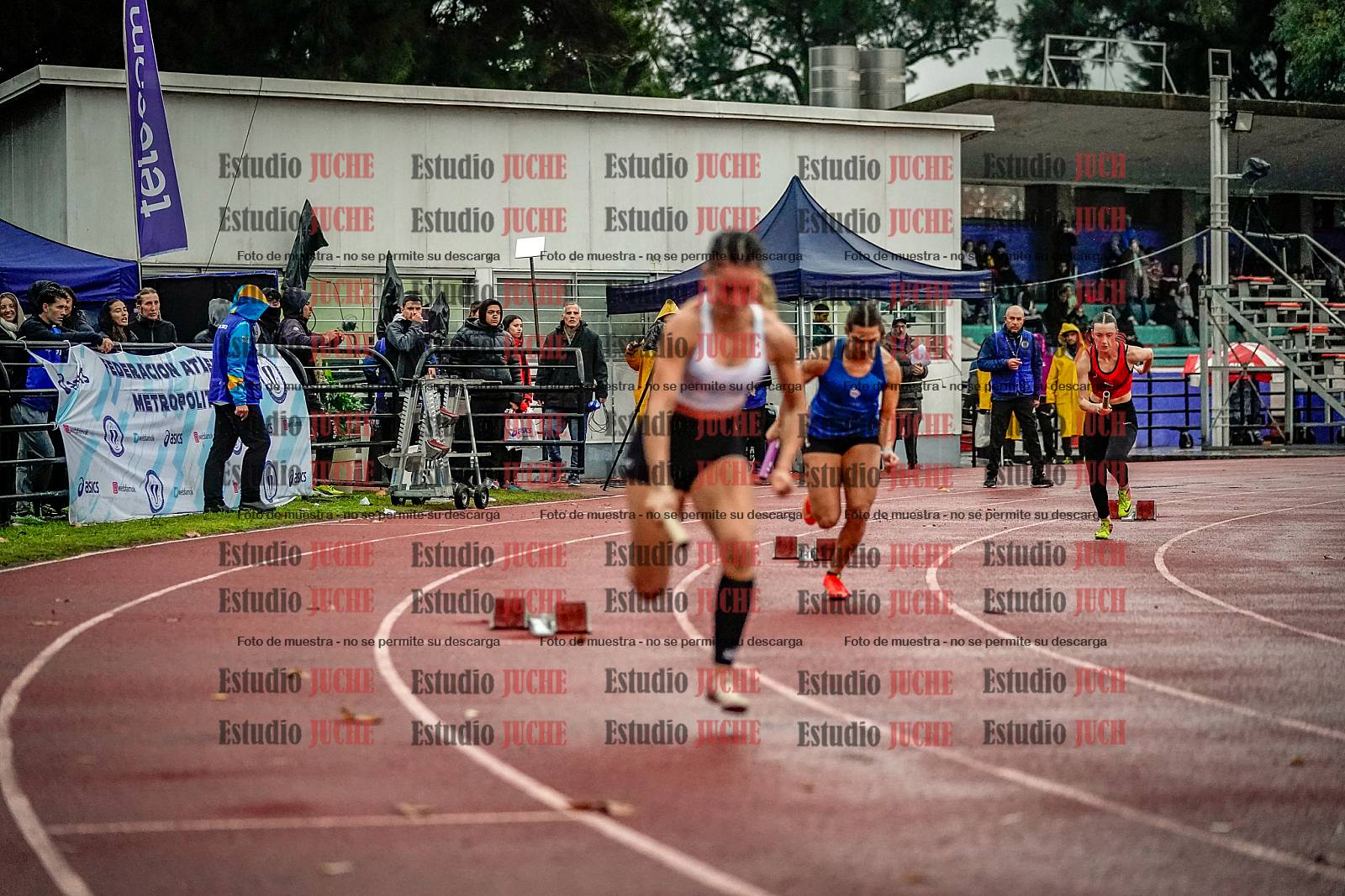 Fotos de las postas 4x100 m de mujeres