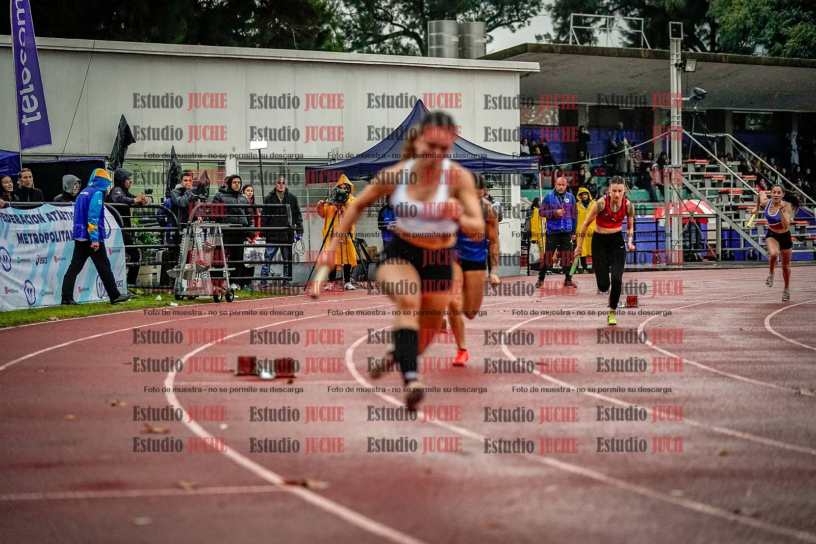 Fotos de las postas 4x100 m de mujeres