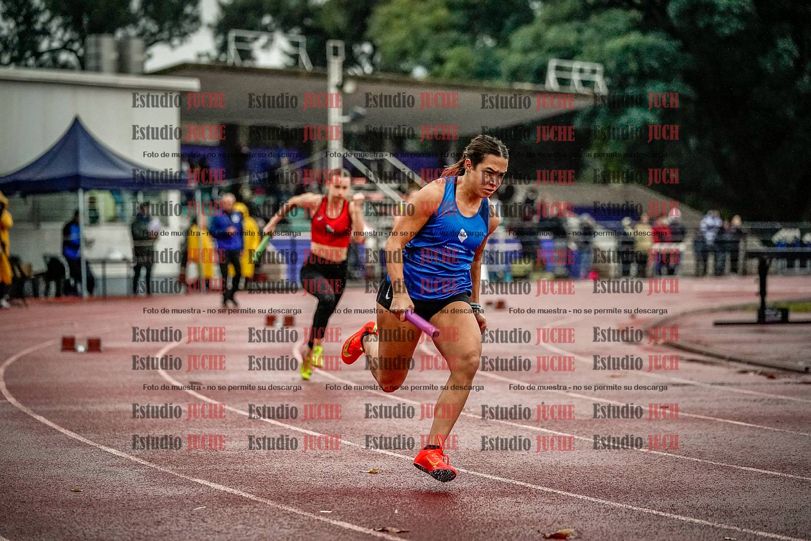 Fotos de las postas 4x100 m de mujeres