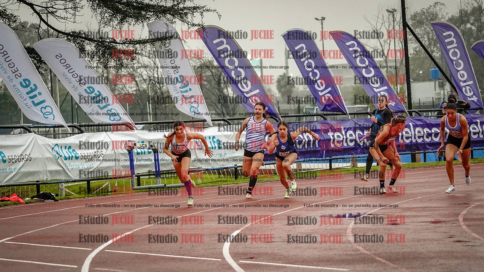 Fotos de las postas 4x100 m de mujeres