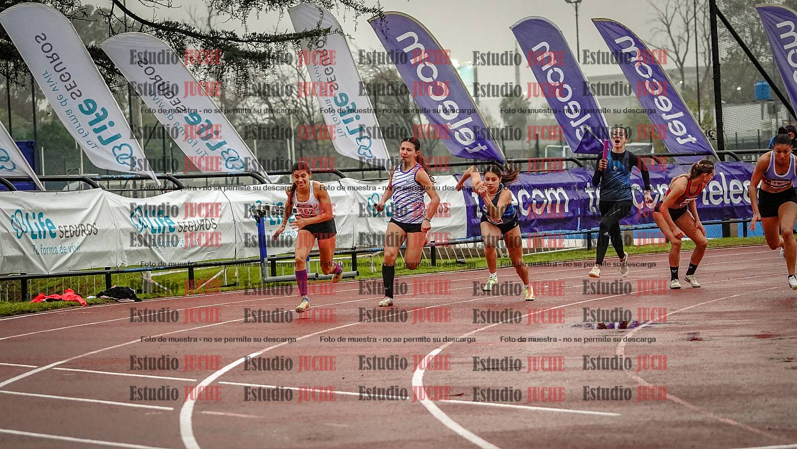 Fotos de las postas 4x100 m de mujeres