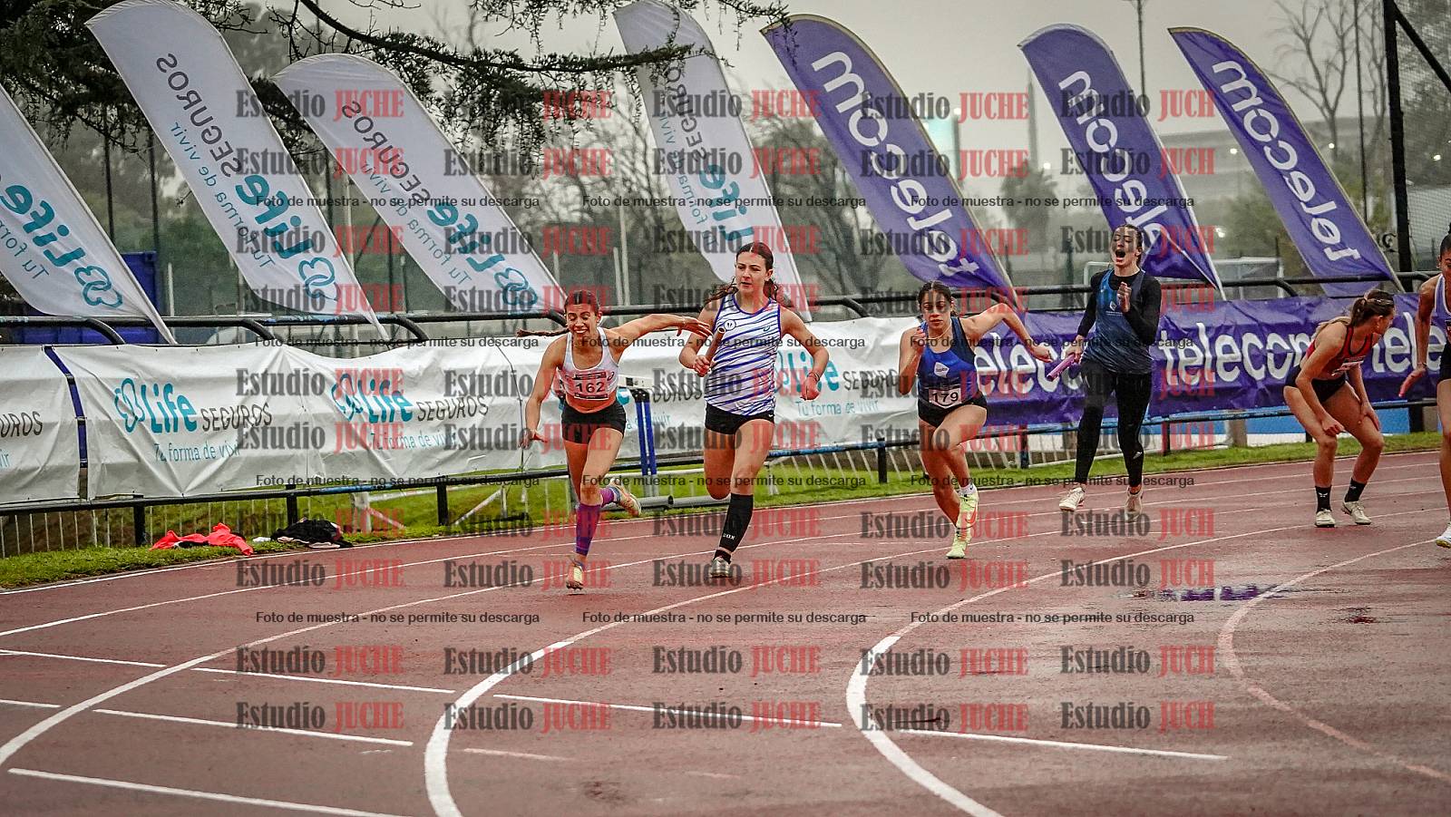 Fotos de las postas 4x100 m de mujeres