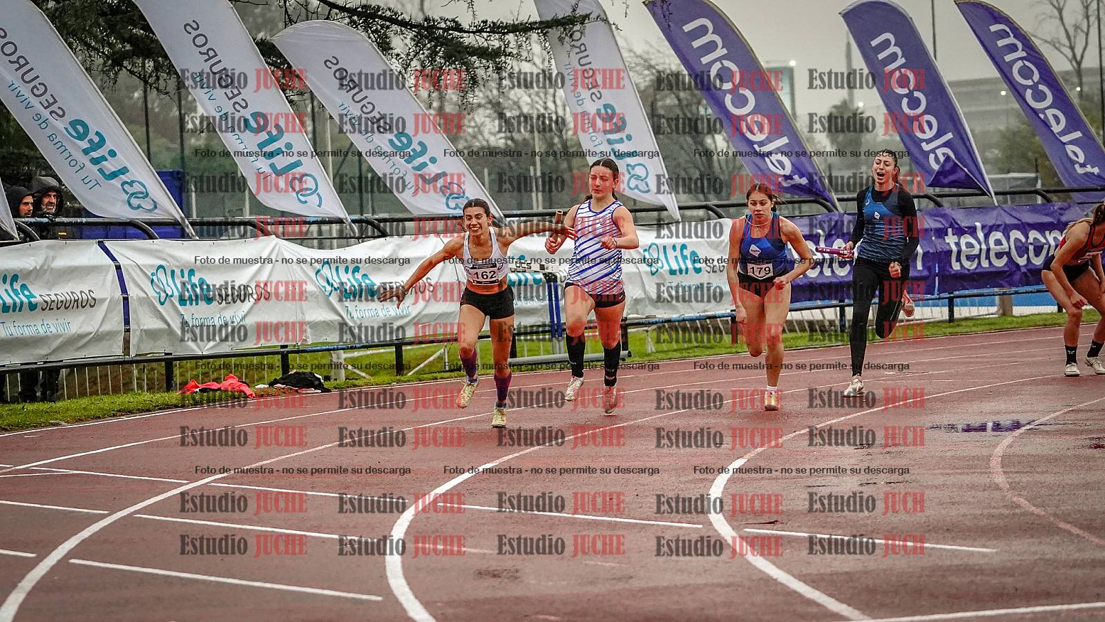 Fotos de las postas 4x100 m de mujeres