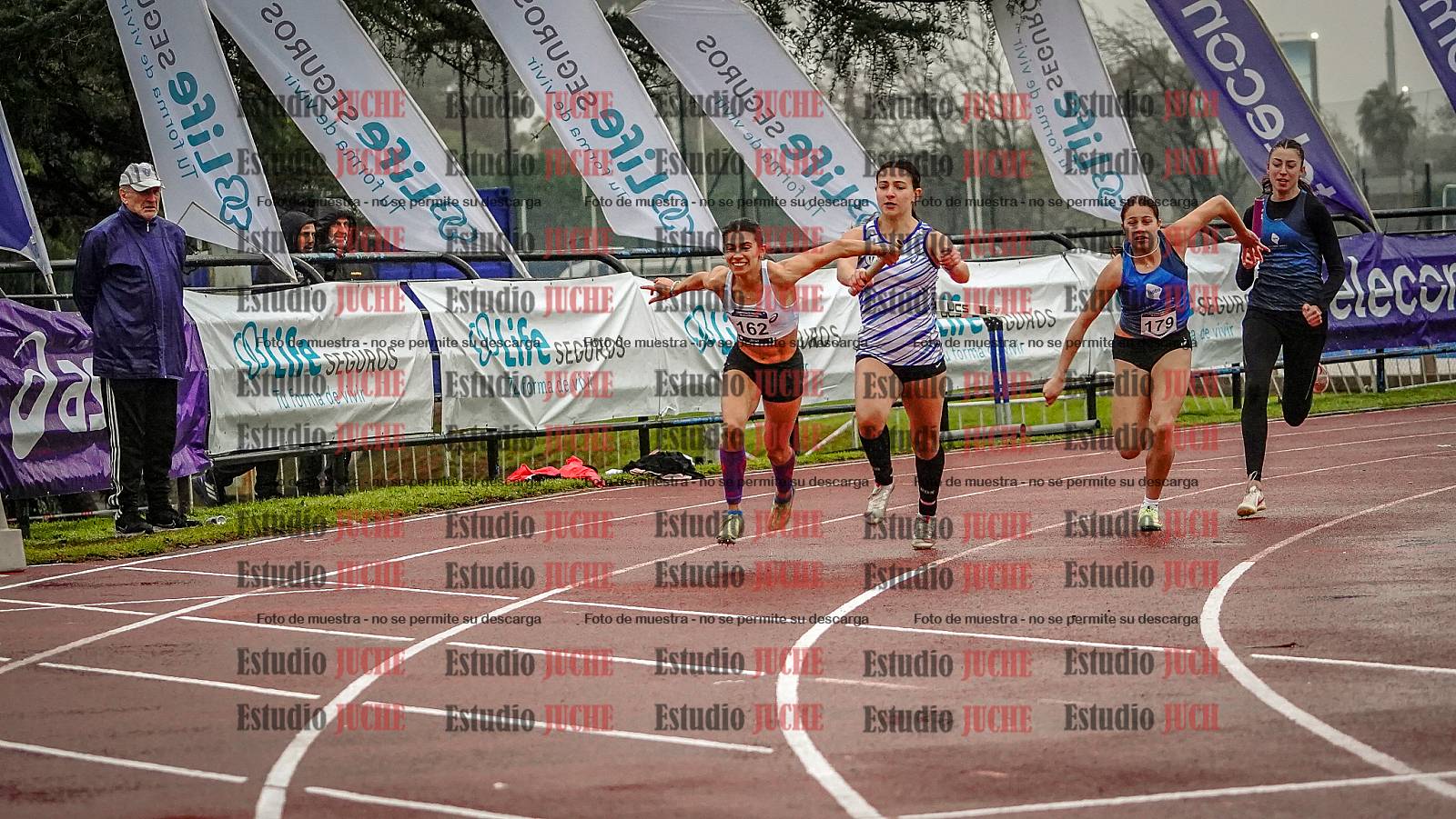 Fotos de las postas 4x100 m de mujeres