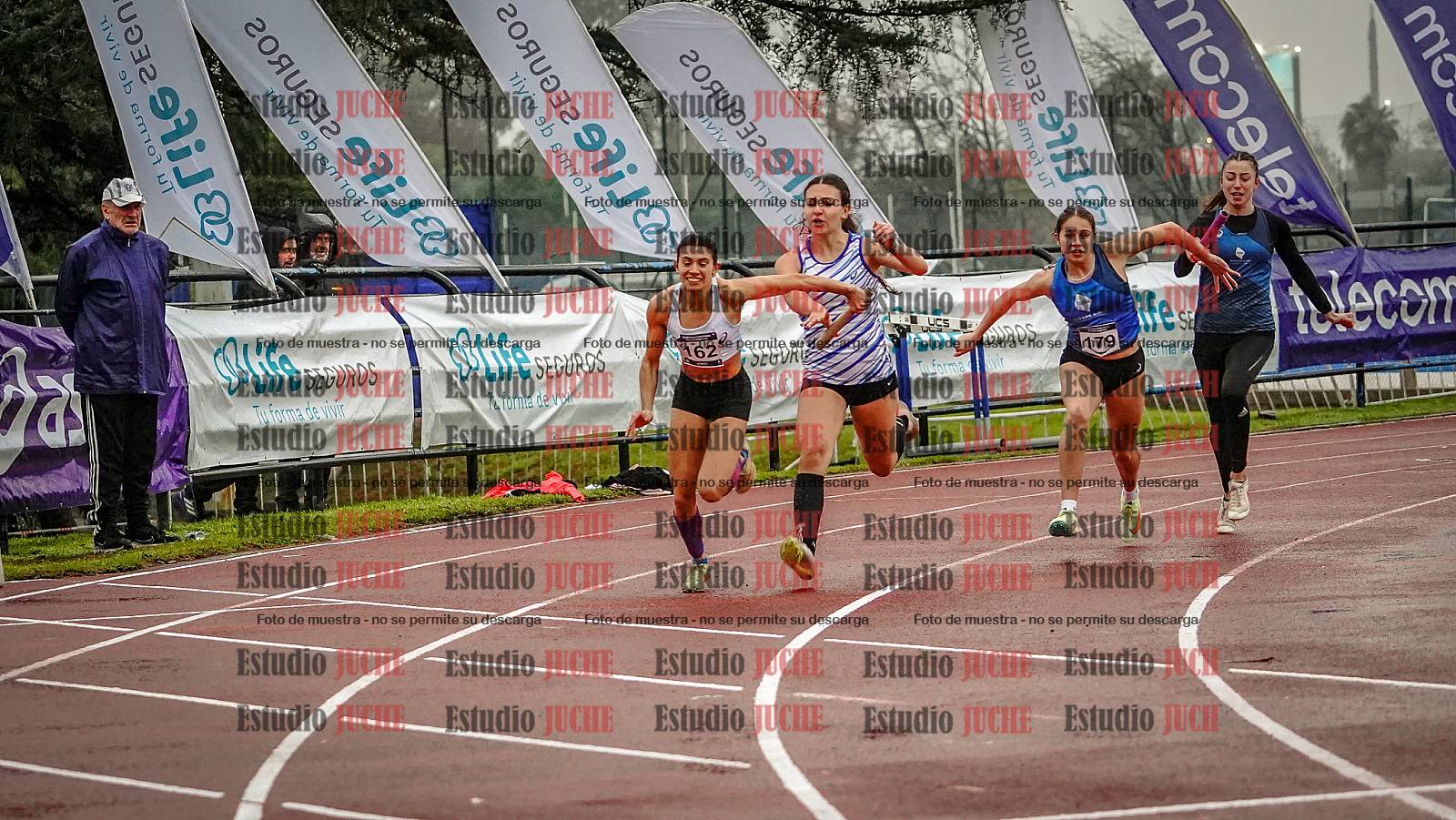 Fotos de las postas 4x100 m de mujeres
