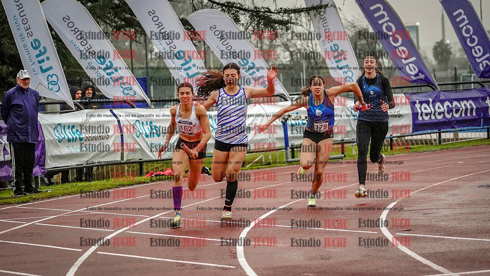 Fotos de las postas 4x100 m de mujeres
