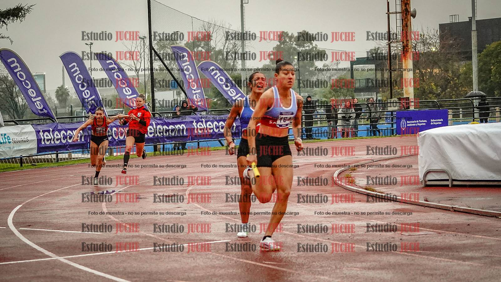 Fotos de las postas 4x100 m de mujeres
