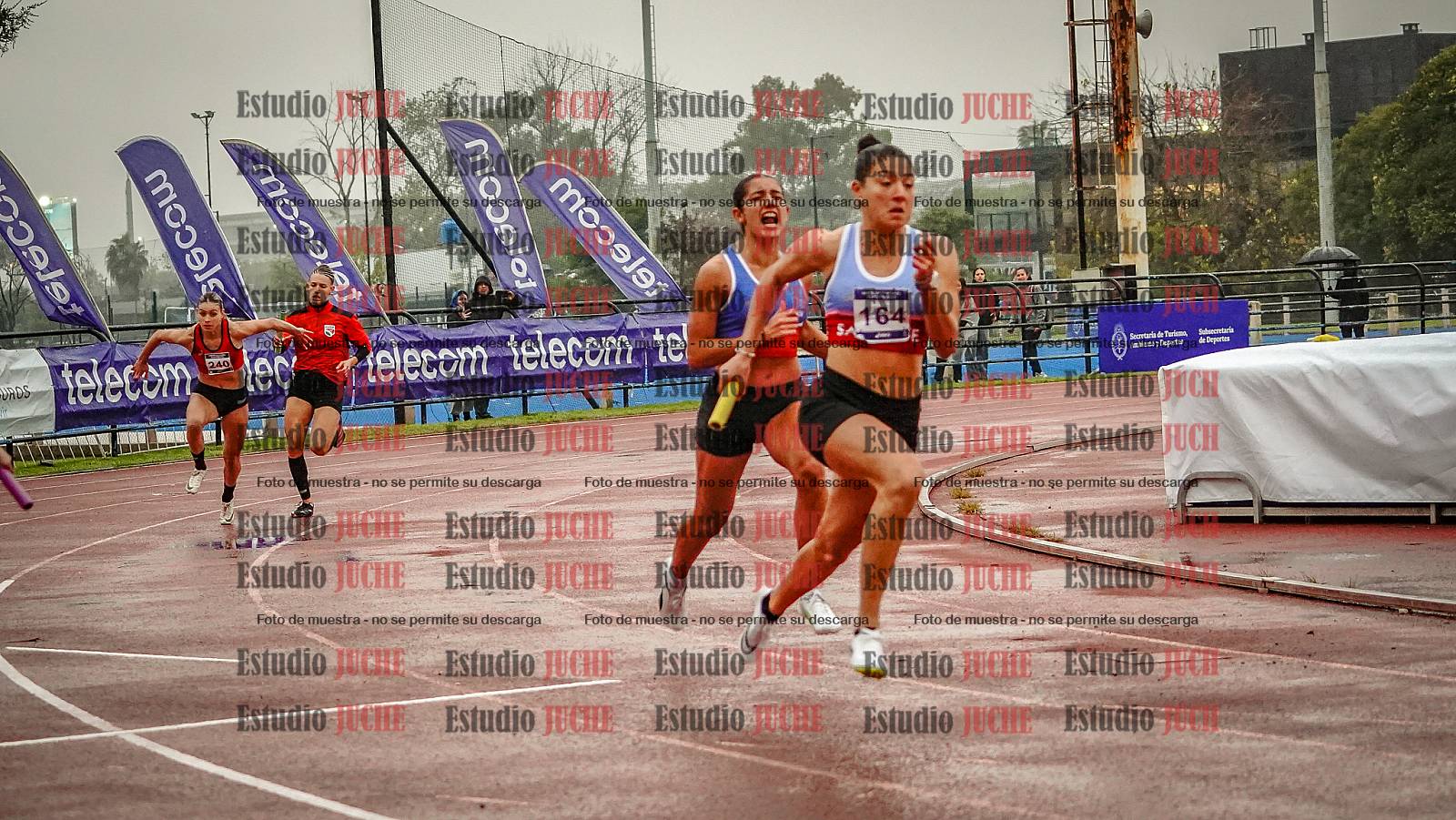 Fotos de las postas 4x100 m de mujeres